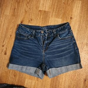 Time and Tru Women's Blue Denim Shorts